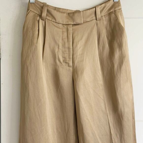 ATELIER & Other Stories Womens Straight Tailored Trousers Size US 4/ EUR 34 Gold - Picture 3 of 10
